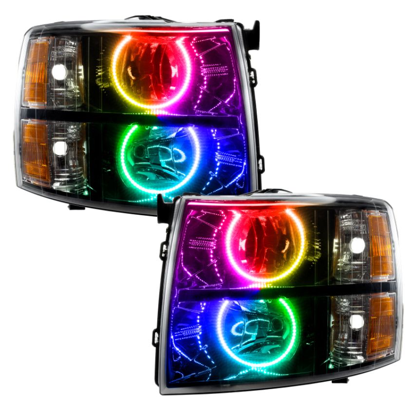 Oracle Lighting 7105-334 SMD Pre-Assembled Headlights, Black Bezel, ColorSHIFT(tm) - No Controller