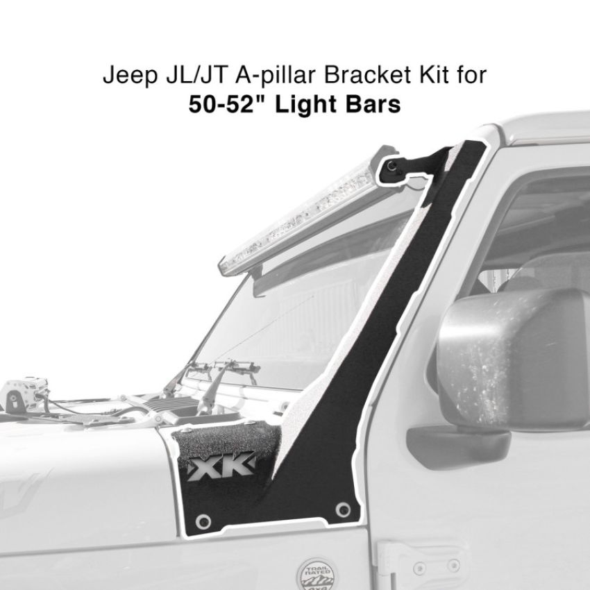 XKGLOW XK-BRC-JL-APS XK Glow Jeep JL JT A-pillar Bar Spacer Kit 50In