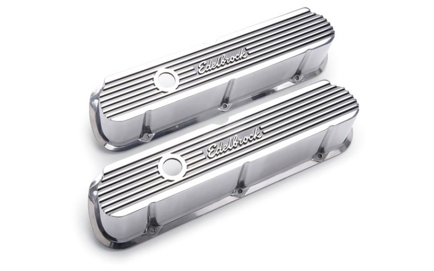 EDELBROCK EDE4264 Valve Cover Kit Elite II Series SBF Tall