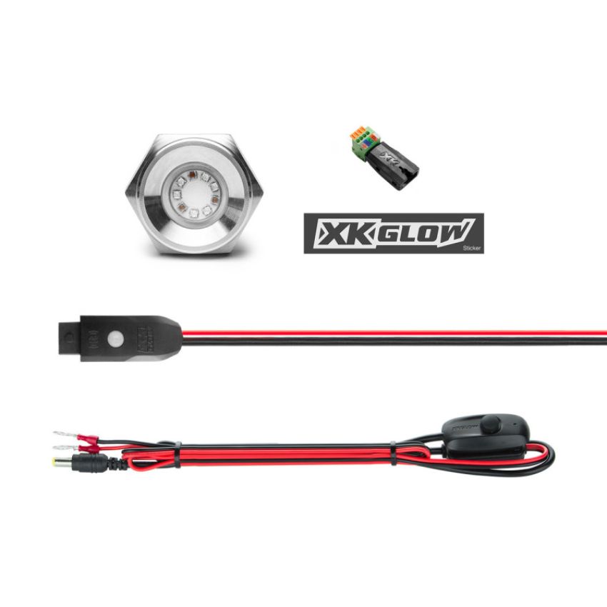 XKGLOW XK075003-KIT XK Glow RGB LED DRAIN PLUG LIGHT KIT FOR BOAT 1PC 13W
