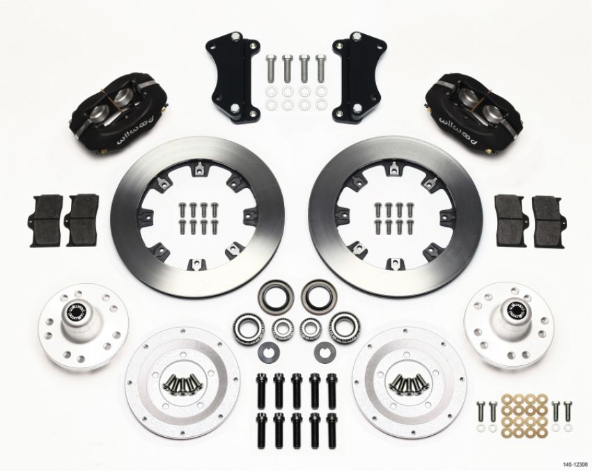 Wilwood 140-12306 Forged Dynalite Front Kit 12.19in Heidts Tri -5 2 inch Drop Spindle