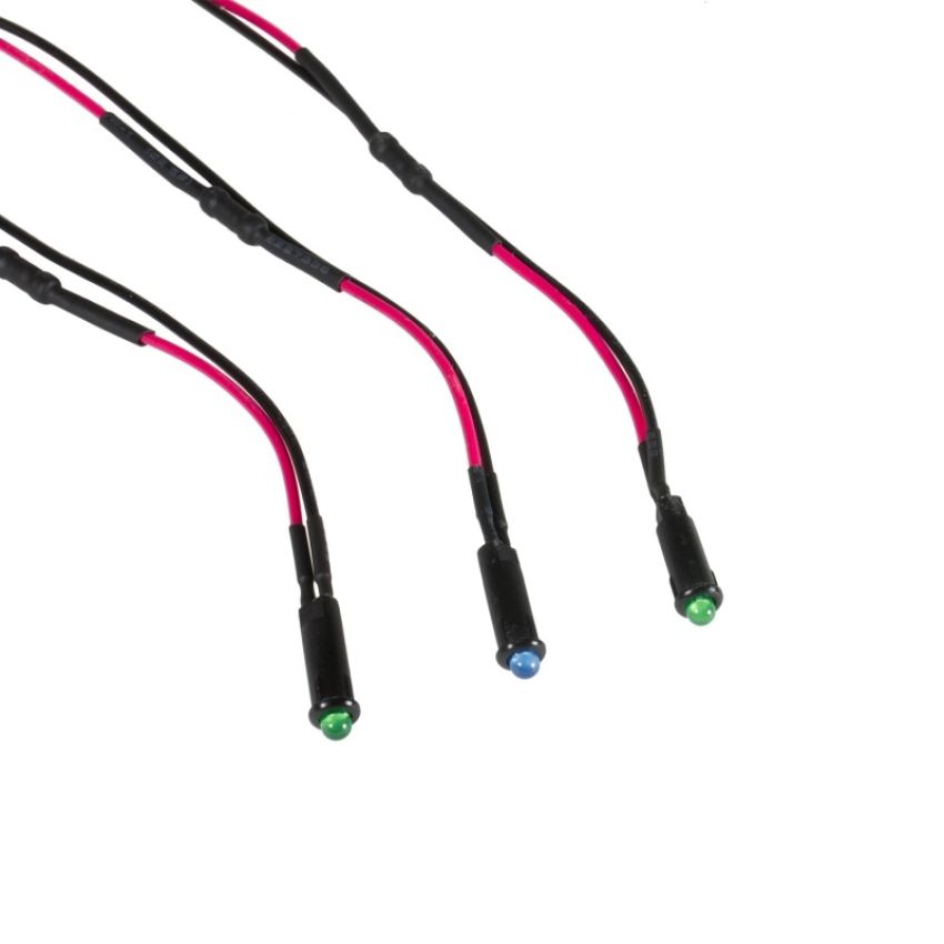 AutoMeter 3283 LED INDICATOR LIGHT KIT (2 GREEN, 1 BLUE)
