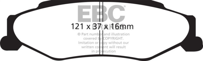 EBC Brakes DP31160C Redstuff Ceramic Low Dust Brake Pads