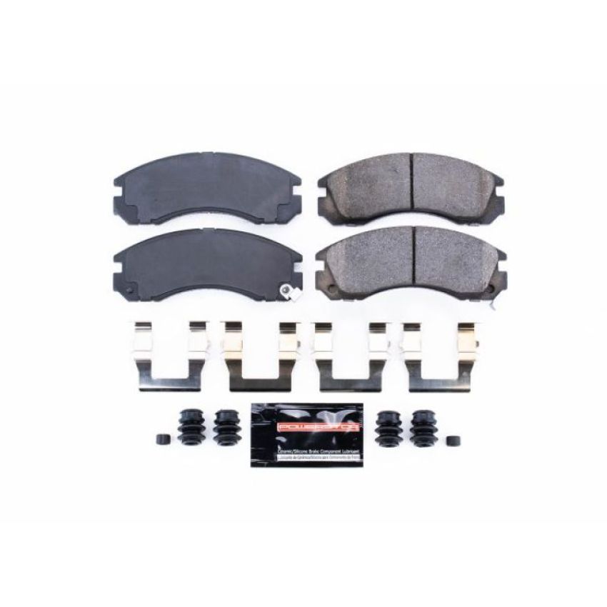 PowerStop Z23-530 PowerStop - Z23 Daily Driver Carbon-Fiber Ceramic Brake Pads with Hardware Kit