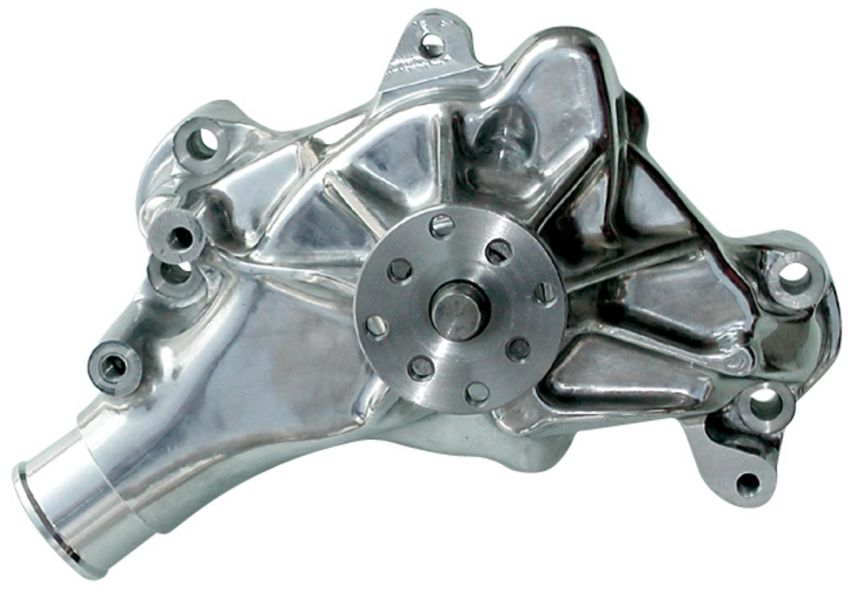 PROFORM PFM67264 SBC Aluminum Water Pump - Polished- Long
