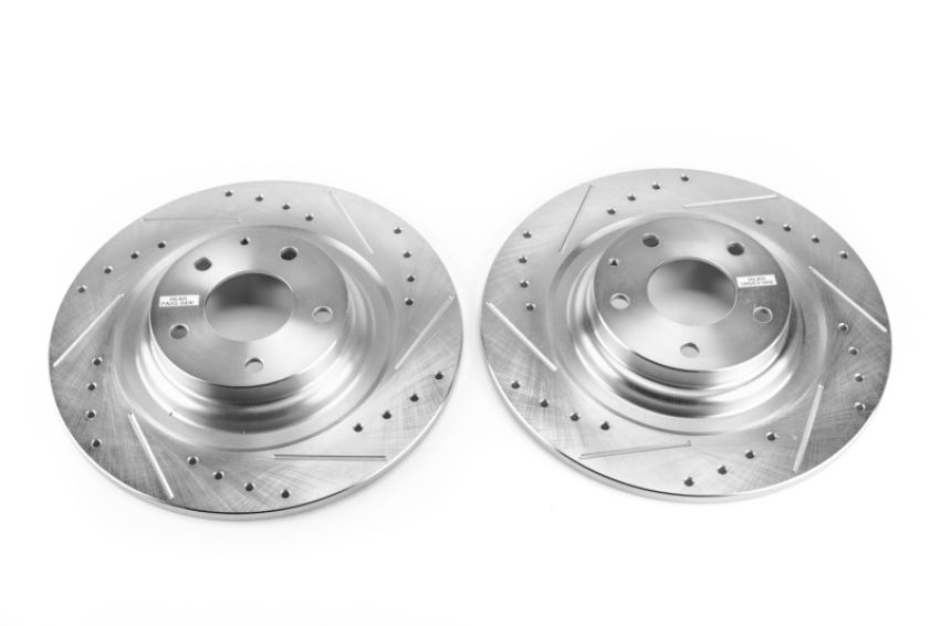 PowerStop JBR1742XPR PowerStop Evolution Performance Drilled, Slotted & Plated Brake Rotor Pair