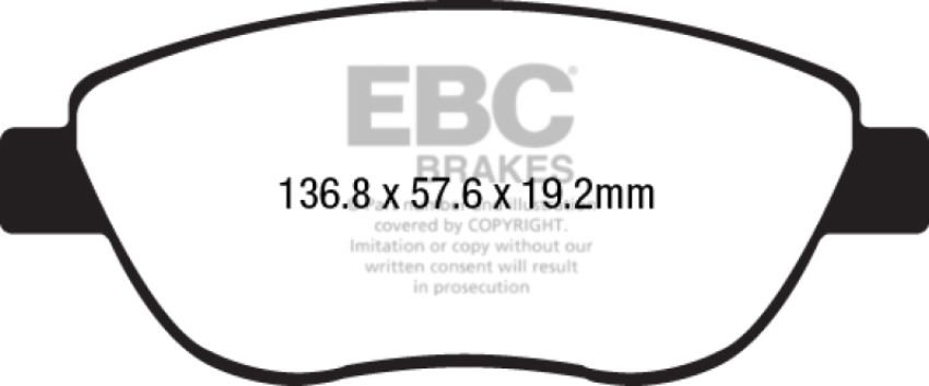 EBC Brakes DP32212C Redstuff Ceramic Low Dust Brake Pads
