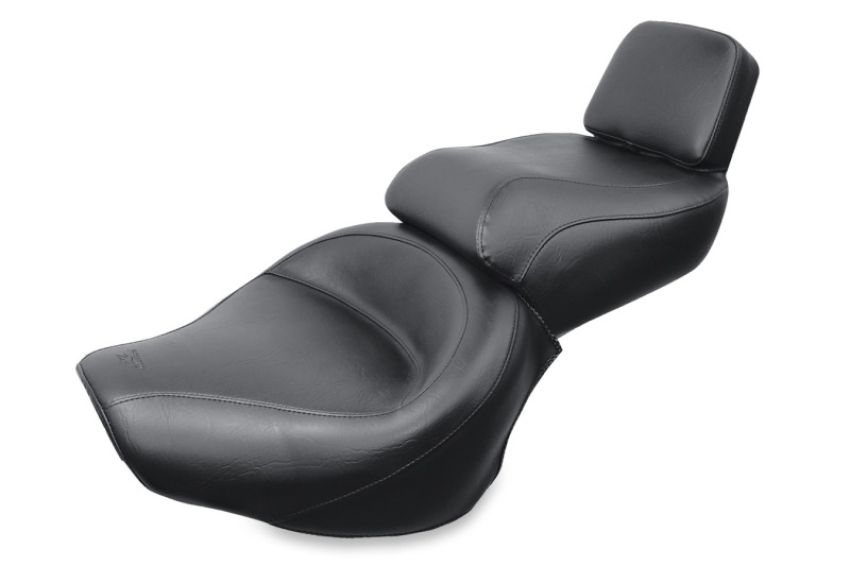 Mustang Motorcycle 75244 Mustang 84-99 Yamaha Virago 700, Virago 750 84-99 Wide Touring 1PC Seat - Black