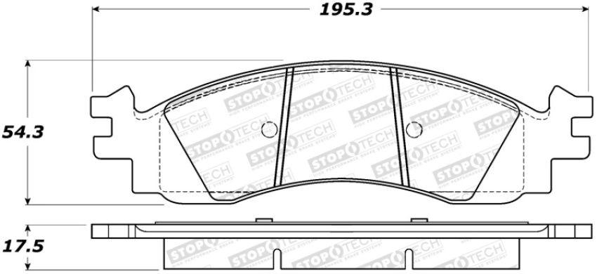 Stoptech 308.11580 Street Brake Pads