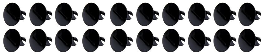Ti22 PERFORMANCE TIP8110 Large Head Dzus Buttons .500 Long 10 Pack Black