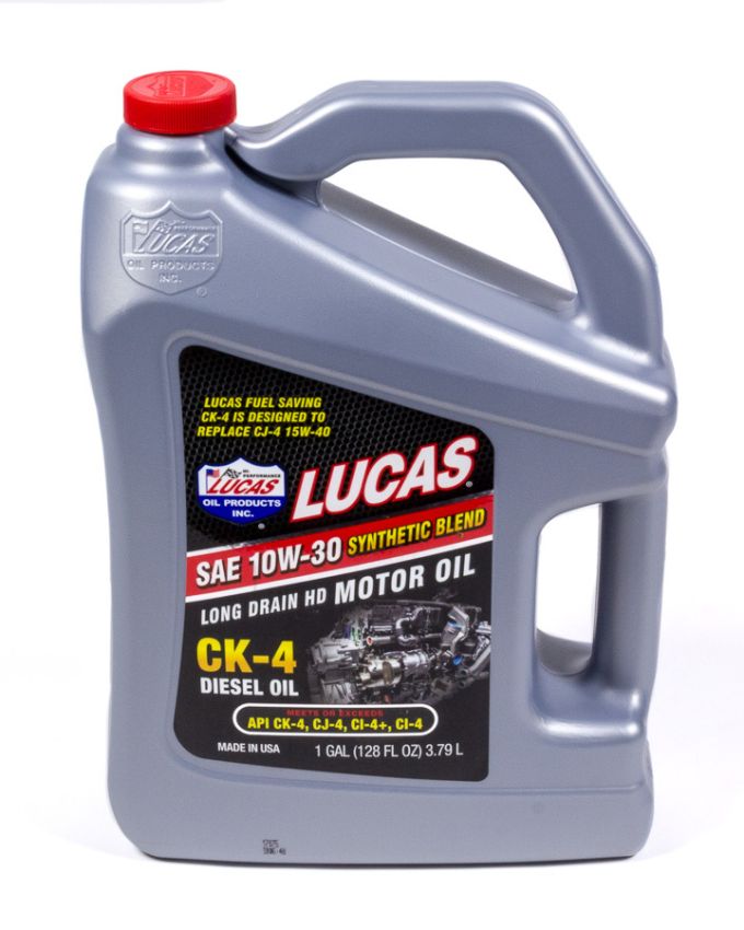 LUCAS OIL LUC10282 Synthetic Blend 10w30 Diesel Oil Case 1 Gallon