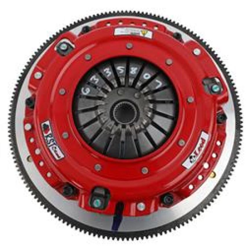 McLeod Racing 6333807 McLeod RXT Twin Disc Clutch Kit 18-23 Ford Mustang RXT 1 1/8 x 26 Spline 164T 8 Bolt AL Flywheel