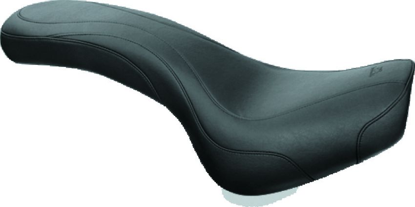 Mustang Motorcycle 76578 Mustang 13-17 Harley Softail Breakout Standard Touring Solo Seat Trapezoid - Black