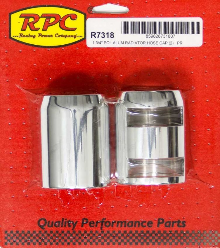 RACING POWER CO-PACKAGED RPCR7318 Polished Radiator Hose End Pair