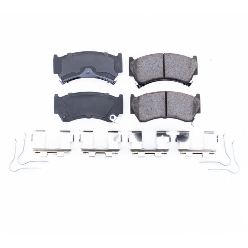 PowerStop 17-668 PowerStop - Z17 Low-Dust Ceramic Brake Pads with Hardware