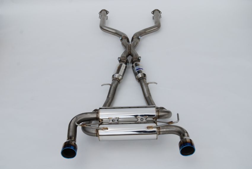 Invidia HS22N4Z7GM1RTL 2022+ Nissan Z 70mm Gemini Cat Back Exhaust - Rolled TI Tips