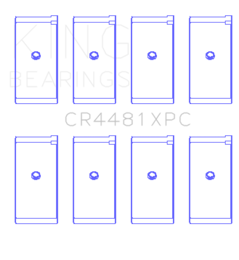 King Engine Bearings CR4481XPC King Mitsubishi 4G63 / 4G64 6 Bolt 1st Gen DSM (Size STD) pMaxKote Performance Rod Bearing Set