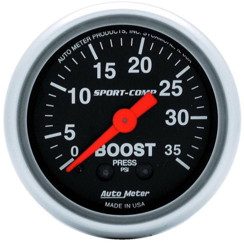 AutoMeter 3304 GAUGE, BOOST, 2 1/16