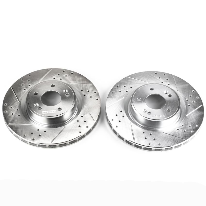 PowerStop JBR1529XPR PowerStop Evolution Performance Drilled, Slotted & Plated Brake Rotor Pair