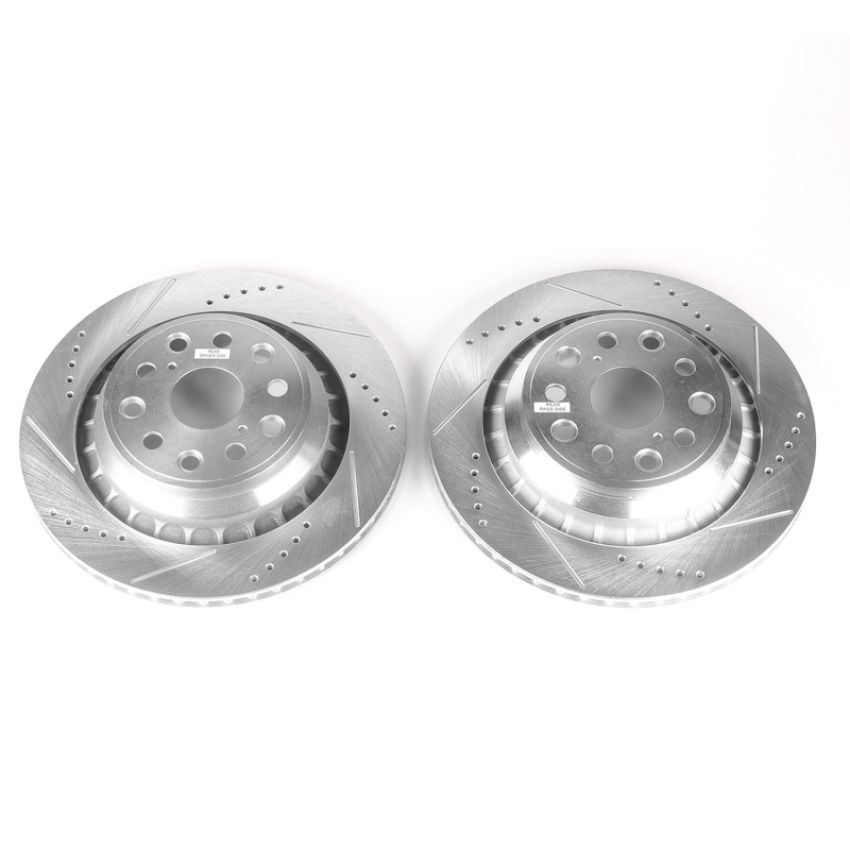 PowerStop JBR1352XPR PowerStop Evolution Performance Drilled, Slotted & Plated Brake Rotor Pair