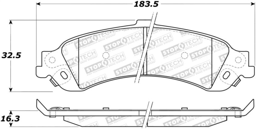 Stoptech 308.08340 Street Brake Pads