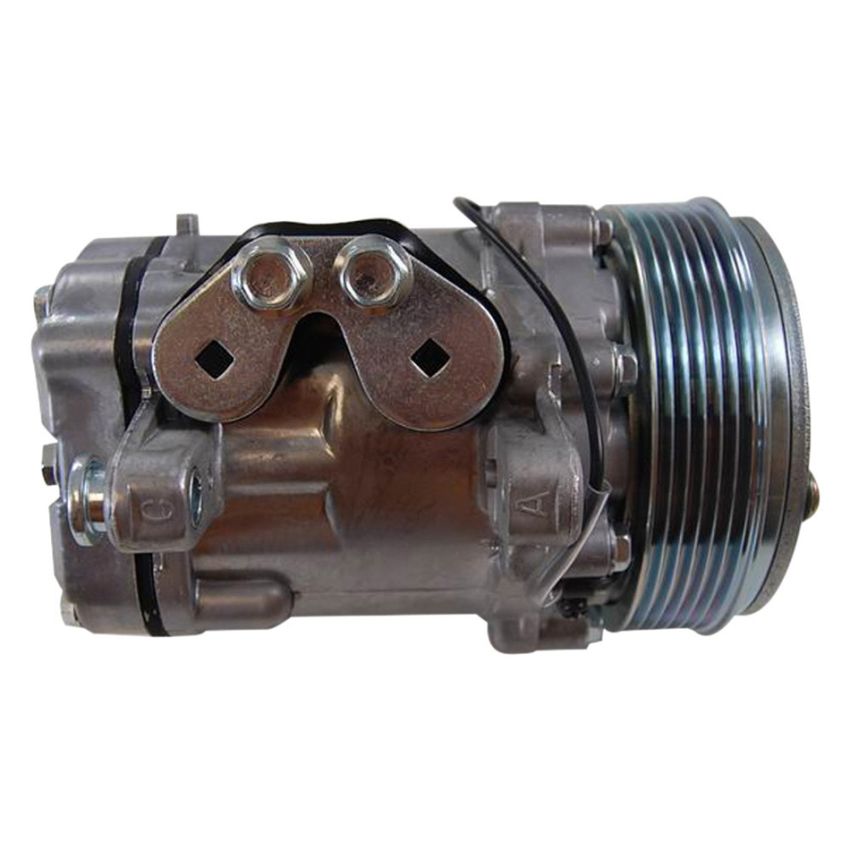 RACING POWER CO-PACKAGED RPCR8755 Sanden #7176 12V A/C Co mpressor Serpentine