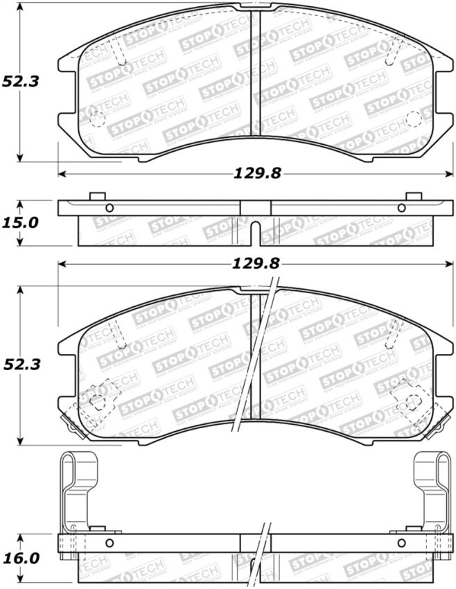Stoptech 308.03990 Street Brake Pads