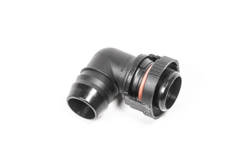 Radium Engineering 14-0668 V2 QUICK CONNECT, 19MM MALE TO 90DEG 3/4IN BARB