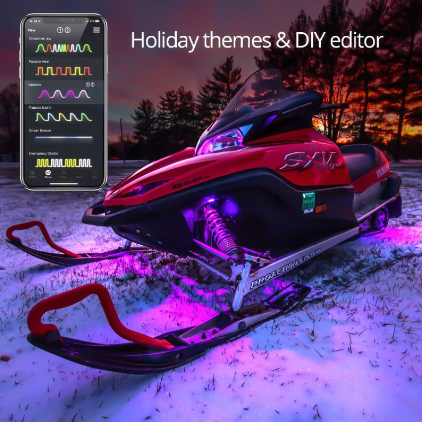 XKGLOW XK-SNOW-STA XK Glow LED Snowmobile Accent Light Kits XKchrome Smartphone App (Standard)