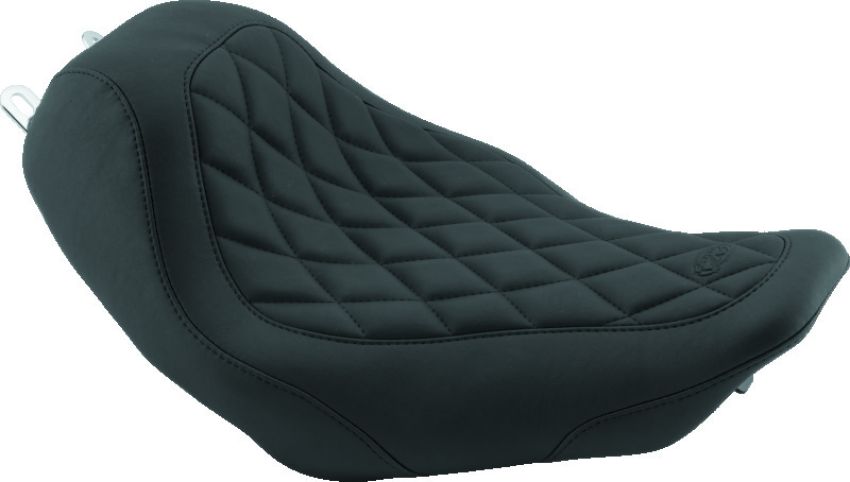 Mustang Motorcycle 79391 Mustang 04-21 Honda VT750 Aero Wide Touring 2PC Seat w/Driver Backrest - Black