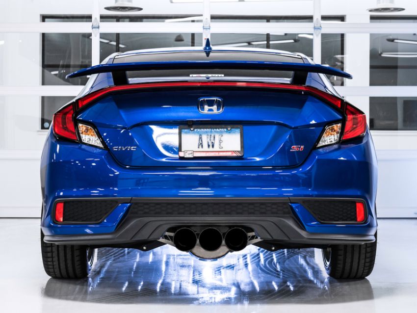 AWE Tuning 3015-33122 2016+ Honda Civic Si Touring Edition Exhaust w/Front Pipe & Dual Diamond Black Tips