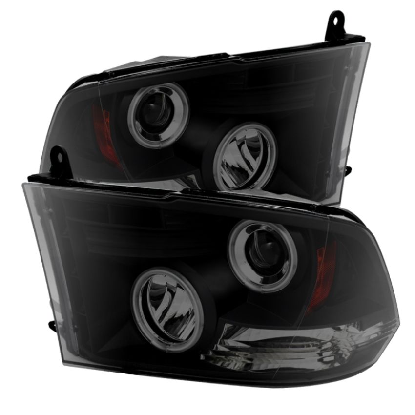SPYDER 5078810 Projector Headlights - CCFL Halo - Black Smoke
