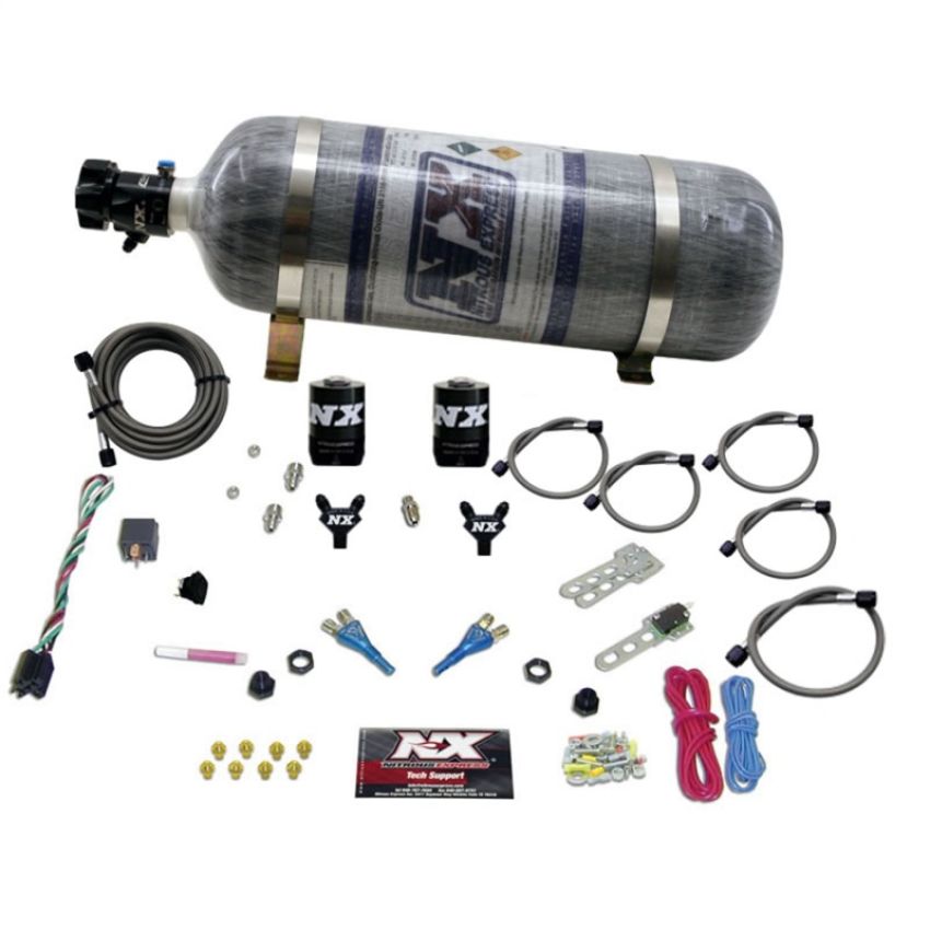 Nitrous Express 20115-12 FORD EFI DUAL NOZZLE (100-300HP) WITH COMPOSITE BOTTLE