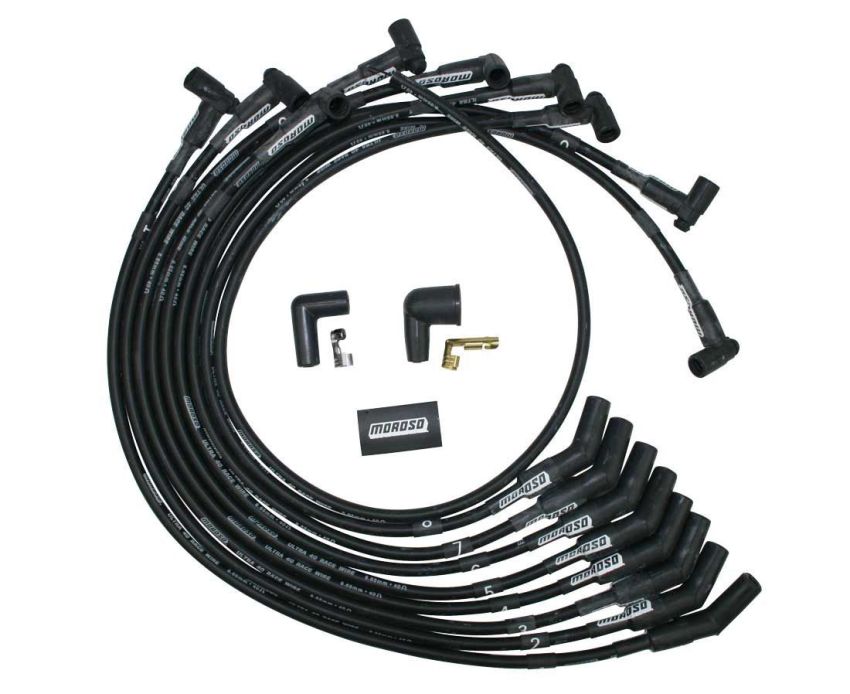 Moroso 73717 Ford 429-460 Ignition Wire Set - Ultra 40 - Unsleeved - HEI - Black