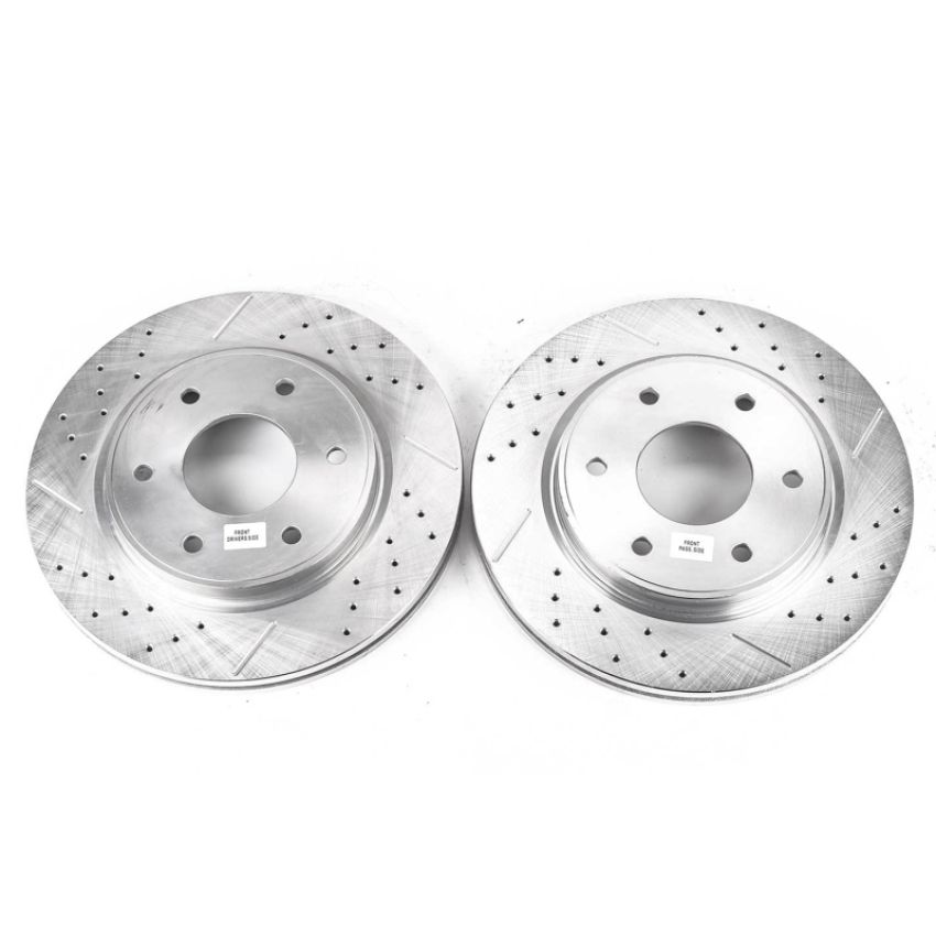 PowerStop JBR1161XPR PowerStop Evolution Performance Drilled, Slotted & Plated Brake Rotor Pair