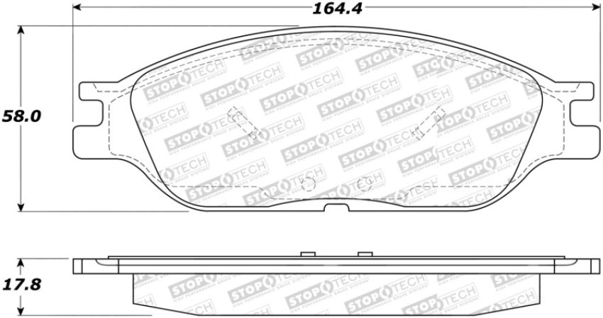Stoptech 305.08030 Street Select Brake Pads