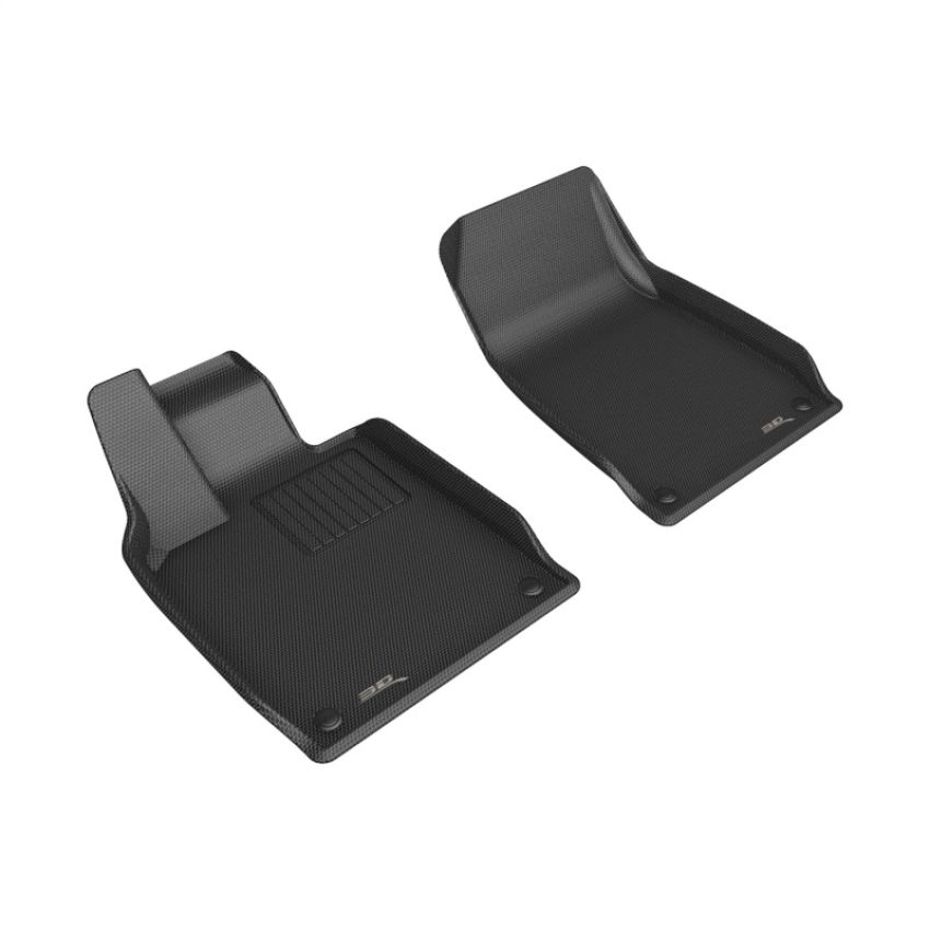 3D MAXpider L1PO02711509 20-23 Porsche Taycan (9J1) Kagu Front Floor Mat - Black
