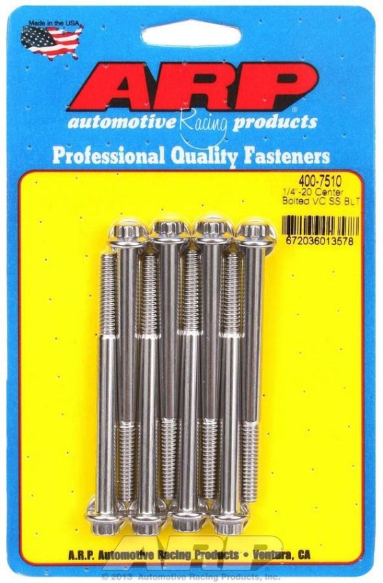 ARP ARP400-7510 S/S Valve Cover Bolt Kit 1/4in-20 12pt. (8)