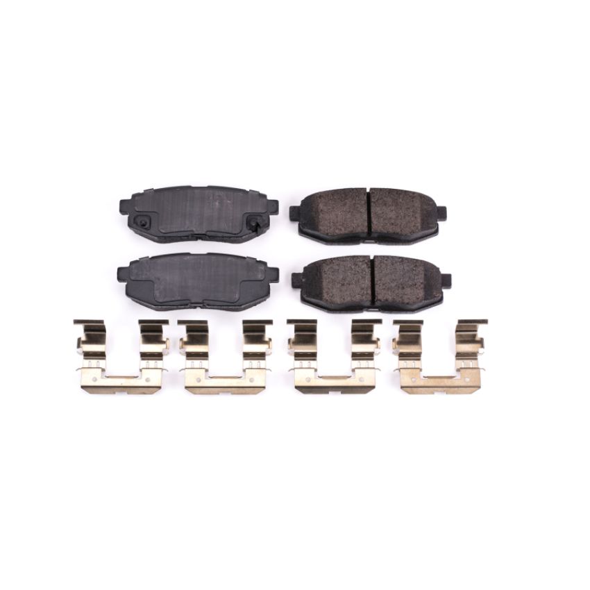 PowerStop 17-1124 PowerStop - Z17 Low-Dust Ceramic Brake Pads with Hardware