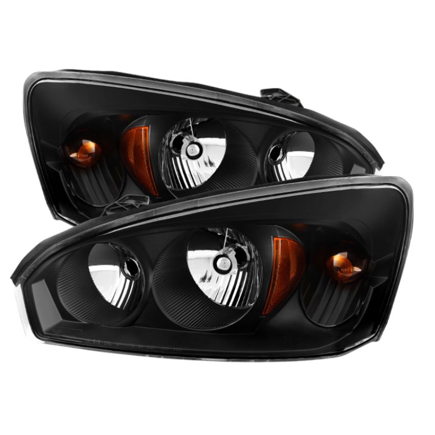 SPYDER 9026454 Xtune Chevy Malibu 04-08 Crystal Headlights Black HD-JH-CMA04-AM-BK