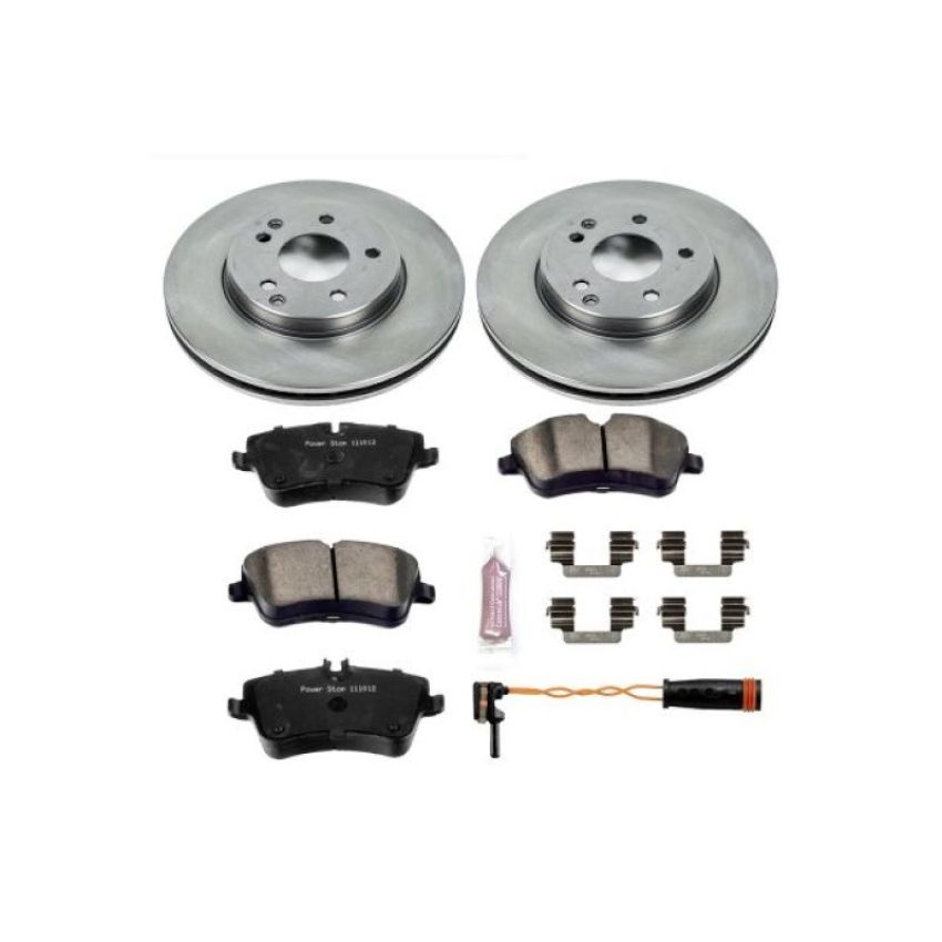 PowerStop KOE3048 OE Stock Replacement Low-Dust Ceramic Brake Pad and Rotor Kit