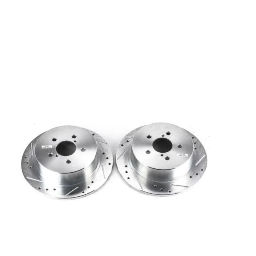 PowerStop JBR1367XPR PowerStop Evolution Performance Drilled, Slotted & Plated Brake Rotor Pair
