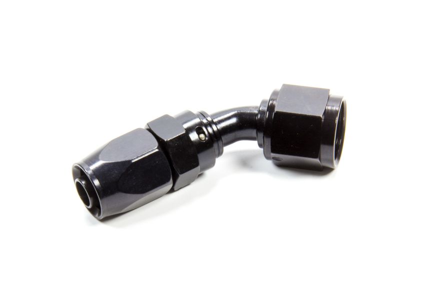 FRAGOLA FRG224509-BL Hose Fitting #10 45 Deg. to #8 Hose Black