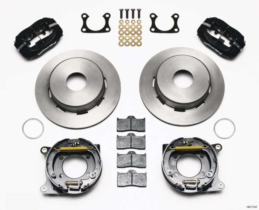 Wilwood 140-7142 Forged Dynalite P/S Park Brake Kit Big Ford 2.36in Offset Currie Blank
