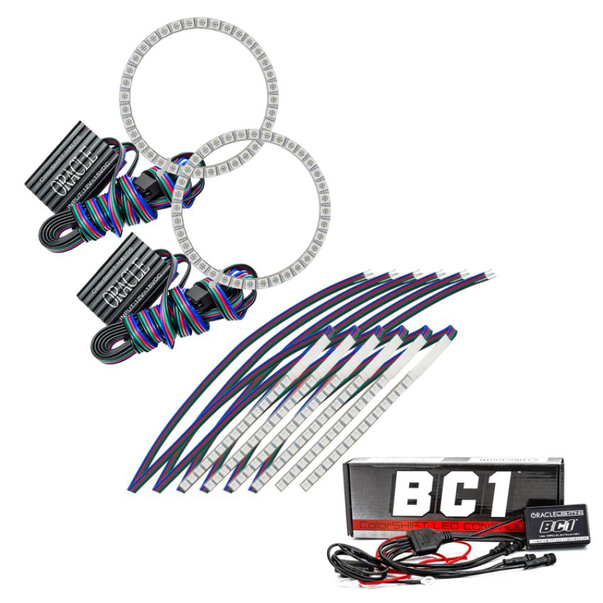 Oracle Lighting 2267-335 2015-2017 Ford Mustang V6/GT/Shelby ColorSHIFT(tm) DRL Upgrade w/Halo Kit
