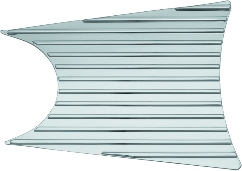 Kuryakyn 6062 Finned Mid Primary Accent Cover Chrome