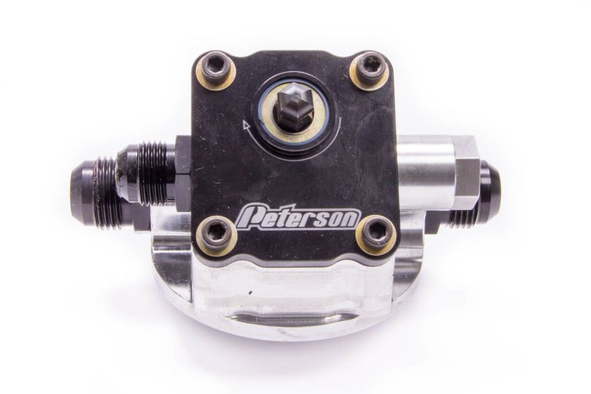 PETERSON FLUID PTR09-1501 Engine Primer Oil Filter Mount 10an Chevy L to R