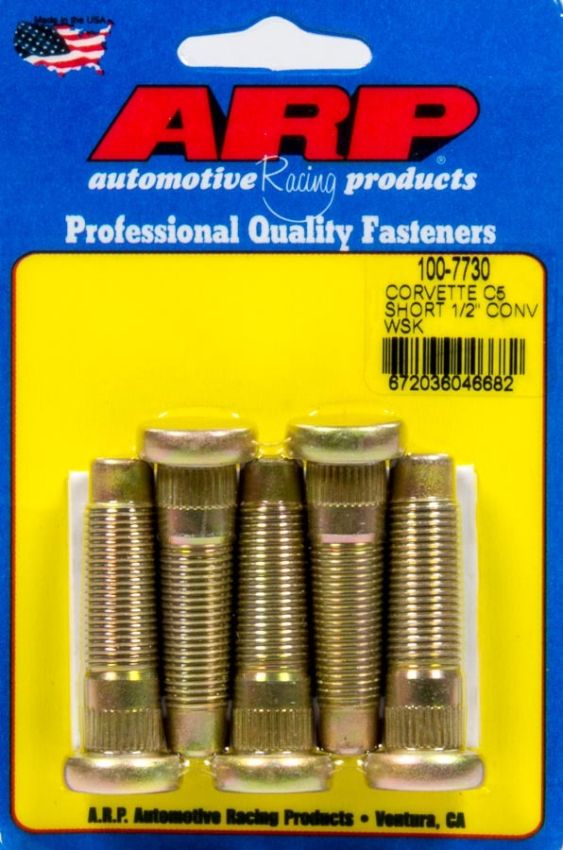 ARP ARP100-7730 Wheel Stud Kit 5pk C5 Corvette 1/2-20 Conv.