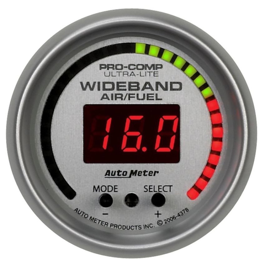 AutoMeter 4378 GAUGE, AIR/FUEL RATIO-PRO, 2 1/16