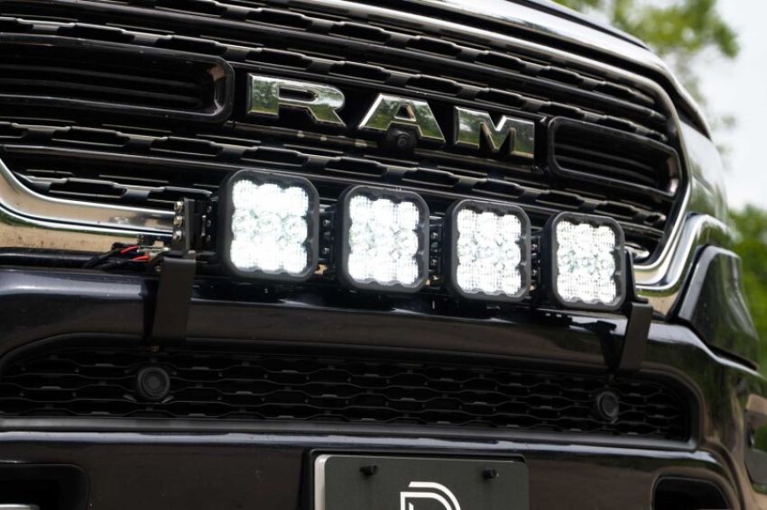 Diode Dynamics DD7611 SS5 Grille CrossLink Lightbar Kit for 2019-Present Ram - Yellow Pro Combo